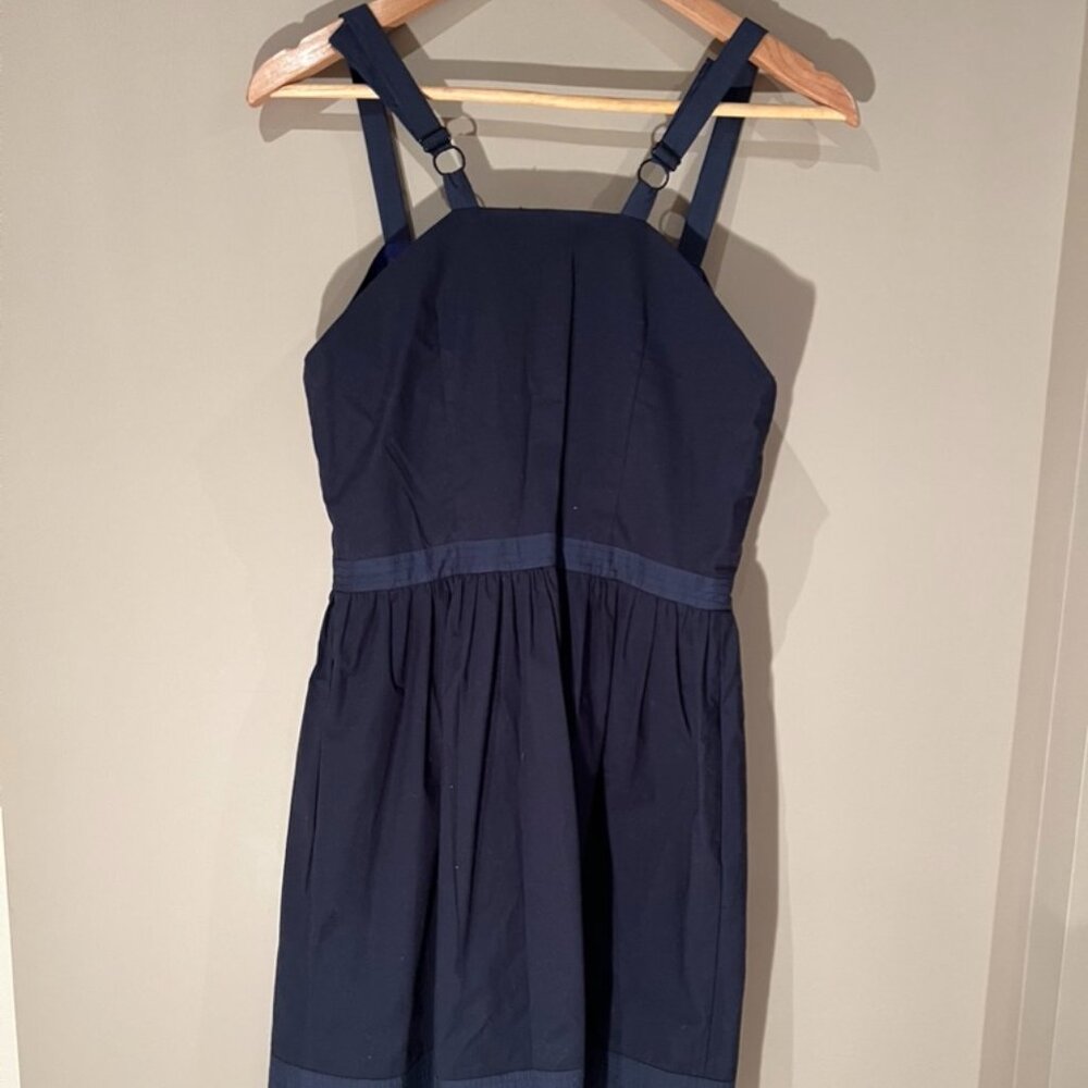 NEW - 212 Collection - Blue Sleeveless Mini Dress with Zipper Details - size 6 - Picture 8 of 8